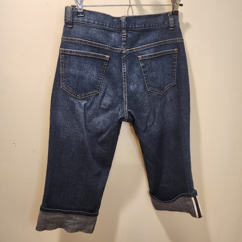 TALBOTS Women's Denim Capri  Short size 2p - Picture 8 of 10